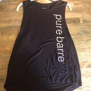 Black medium pure barre muscle tee medium GUC
